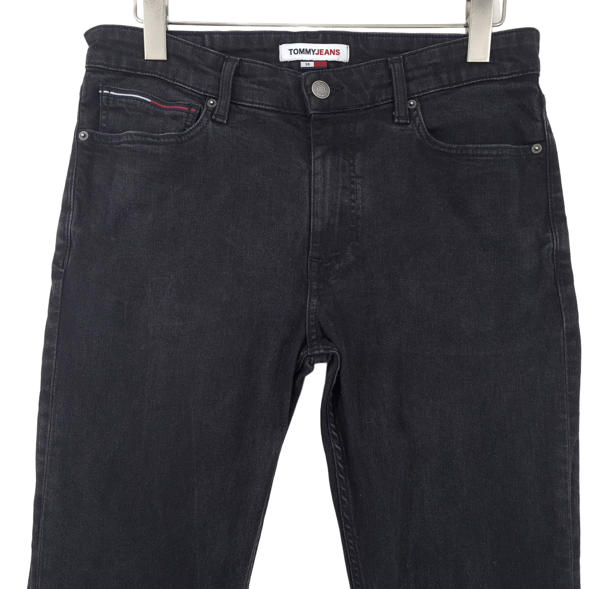 Vintage Tommy Hilfiger Jeans Simon Skinny Men Stretch Slim Size W34 L34, back view, image 2 of 8