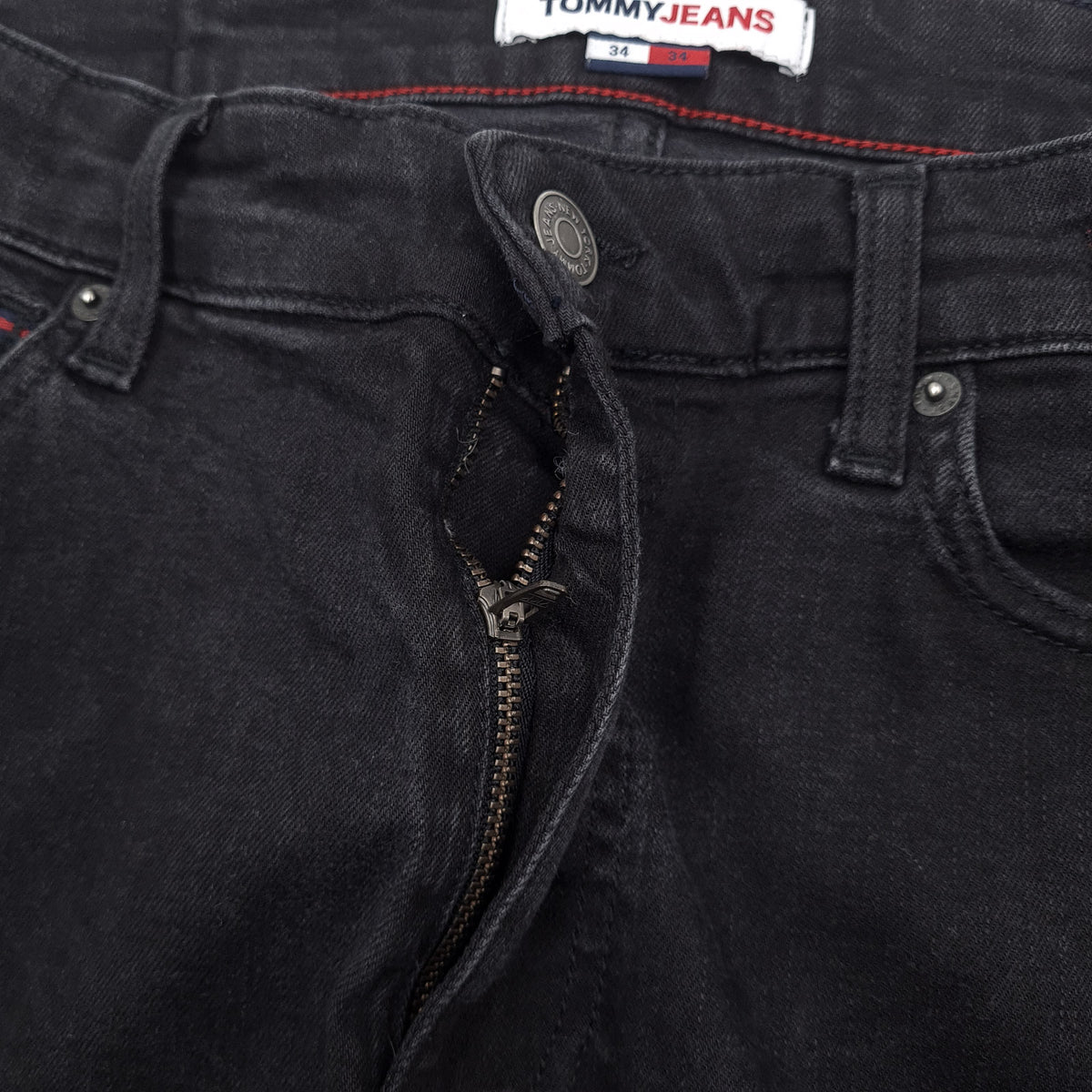 Vintage Tommy Hilfiger Jeans Simon Skinny Men Stretch Slim Size W34 L34, detail view 4, image 6 of 8