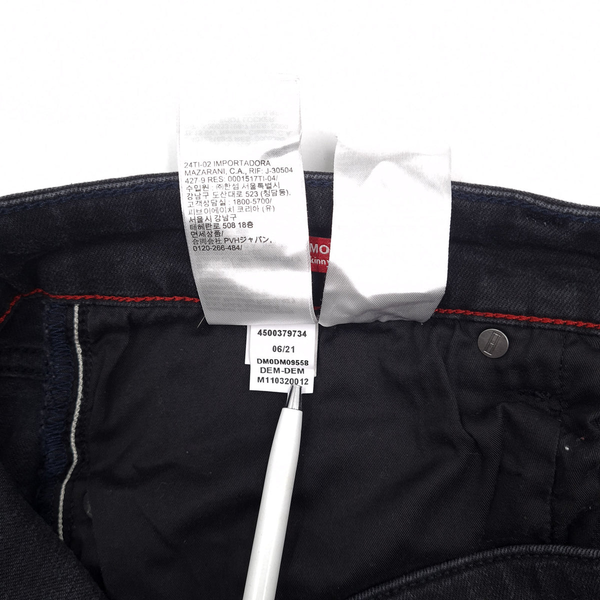 Vintage Tommy Hilfiger Jeans Simon Skinny Men Stretch Slim Size W34 L34, detail view 6, image 8 of 8