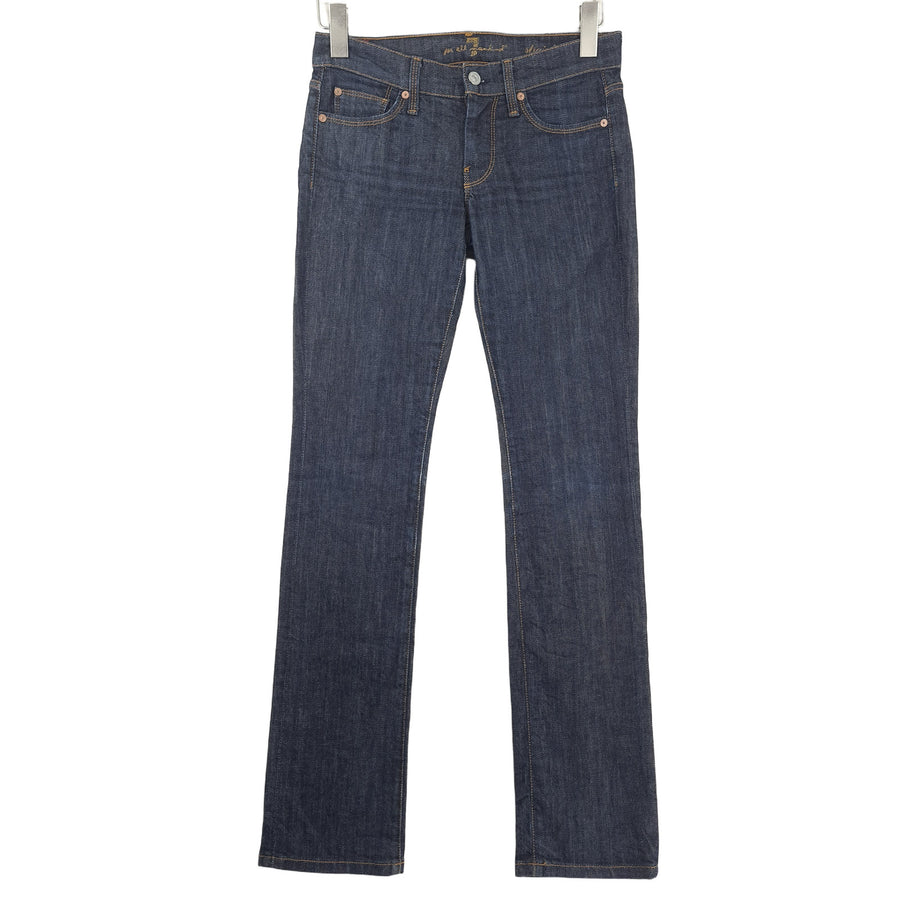 Vintage 7 For All Mankind Jeans Straight Leg Women Stretch Size W25 L34
