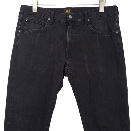 Vintage Lee Jeans Luke Men Stretch Slim Skinny Size W33 L32, back view, image 2 of 8