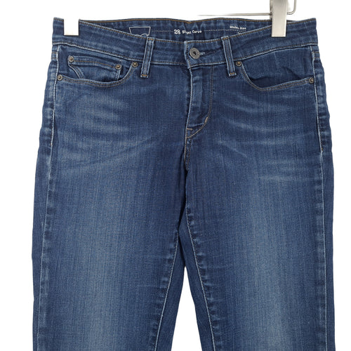 Vintage Levi's Jeans Slight Curve Skinny Women Stretch Slim Size W28 L32, back view, image 2 of 9