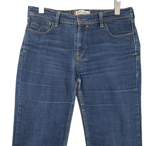 Vintage Levi's Jeans 627 Straight Fit Women Stretch Regular Size W30 L32, back view, image 2 of 7
