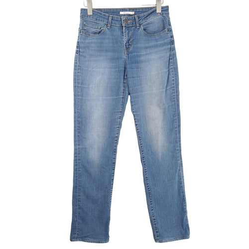 Vintage Levi's Jeans 714 Straight Women Stretch Regular Size W30 L32, front view, image 1 of 10