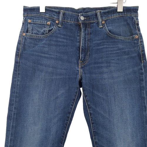Vintage Levi's Jeans 502 Men Stretch Regular Tapered Size W33 L34, back view, image 2 of 10