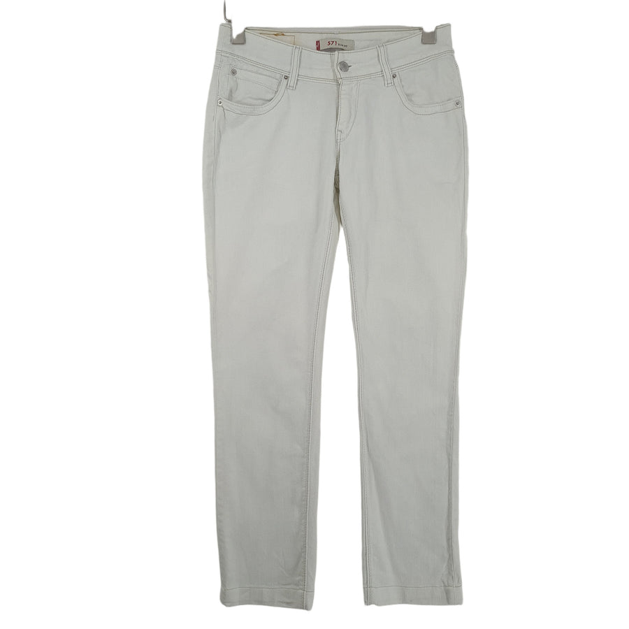 Vintage Levi's Jeans 571 Slim Fit Women Stretch Straight Size W30 L30