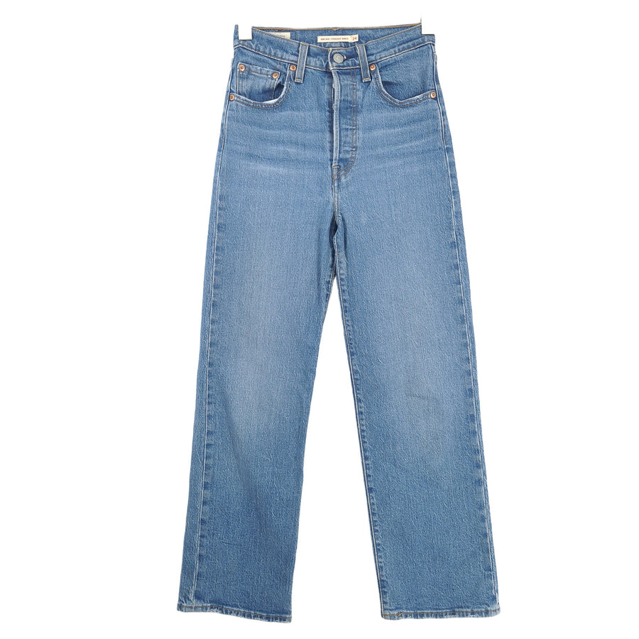 Vintage Levi's Jeans Ribcage Straight Ankle Women Stretch Size W24 L27