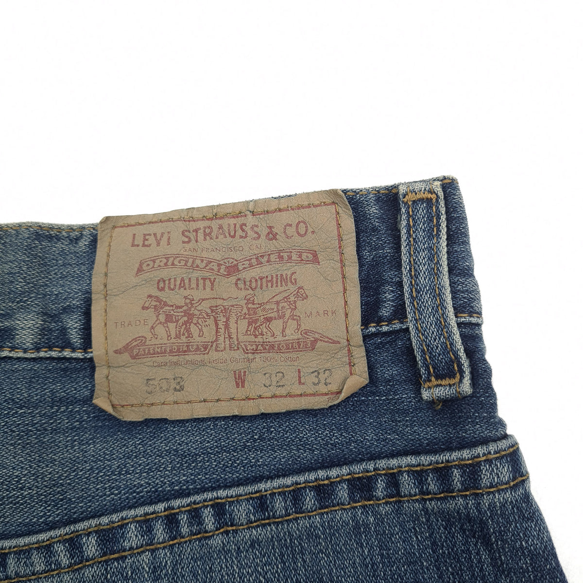 Vintage Levi's Jeans 503 Regular Bootcut Men Size W32 L32, detail view 3, image 5 of 10