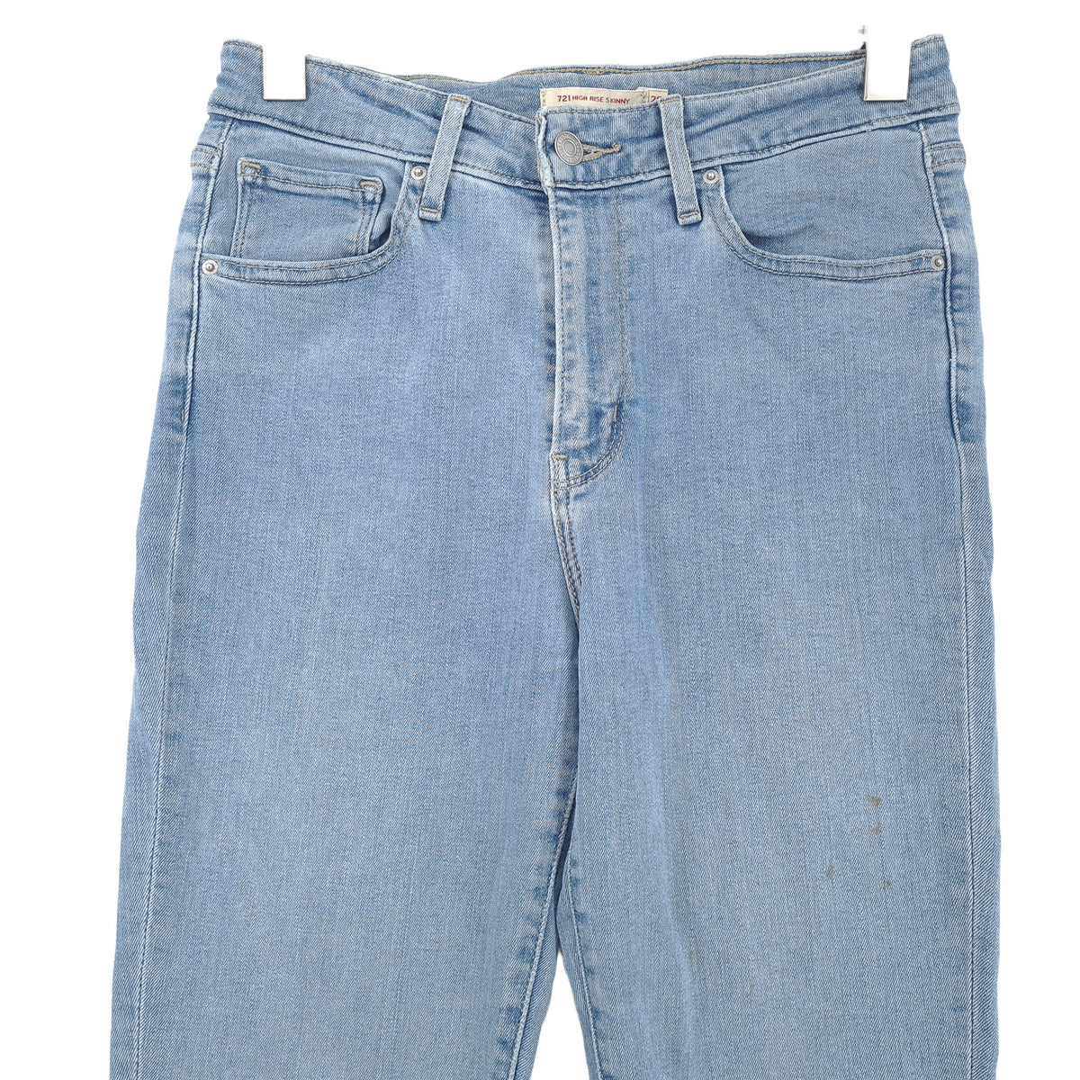 Vintage Levi's Jeans 721 High Rise Skinny Women Stretch Slim Size W28 L30, back view, image 2 of 11