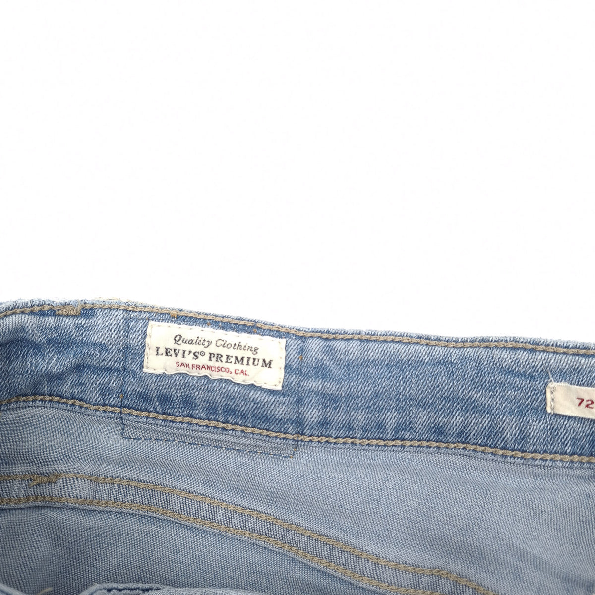 Vintage Levi's Jeans 721 High Rise Skinny Women Stretch Slim Size W28 L30, detail view 3, image 5 of 11