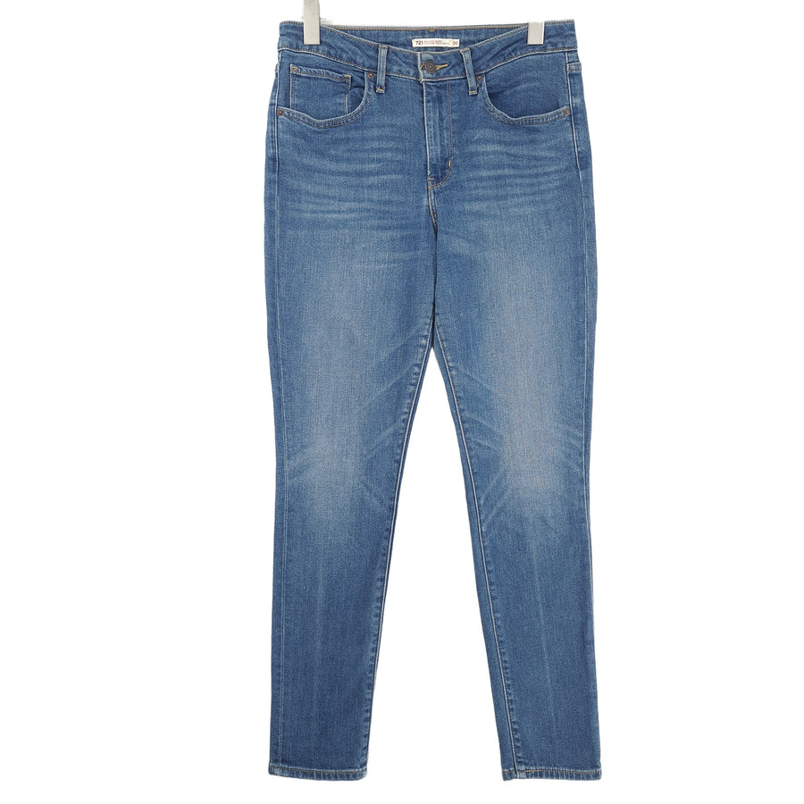 Vintage Levi's Jeans 721 High Rise Skinny Women Stretch Slim Size W30 L30