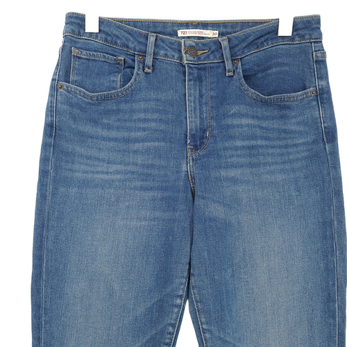 Vintage Levi's Jeans 721 High Rise Skinny Women Stretch Slim Size W30 L30, back view, image 2 of 11