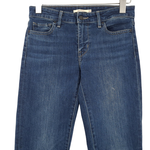 Vintage Levi's Jeans 714 Straight Women Stretch Regular Size W25 L30, back view, image 2 of 10