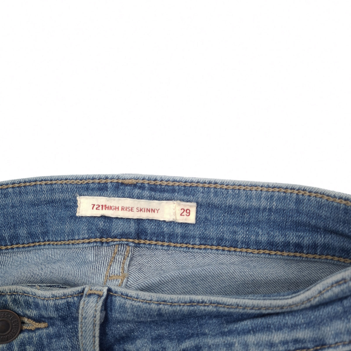 Levi's Jeans 721 High Rise Skinny Women Stretch Slim Size W29 L30, detail view 4, image 6 of 10