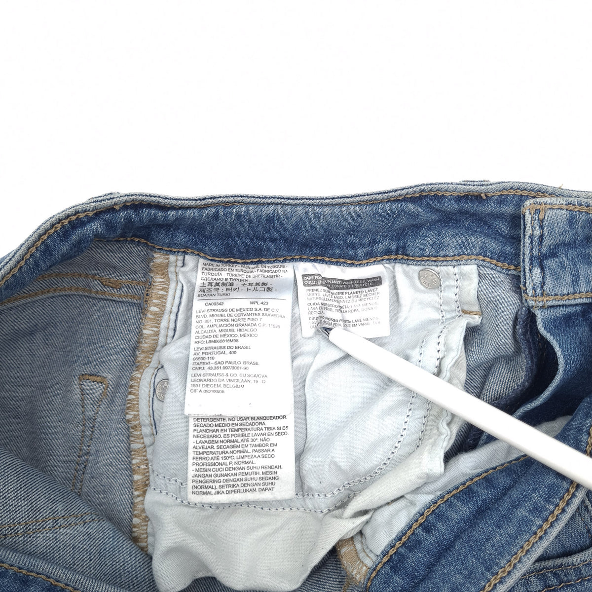 Levi's Jeans 721 High Rise Skinny Women Stretch Slim Size W29 L30, detail view 6, image 8 of 10