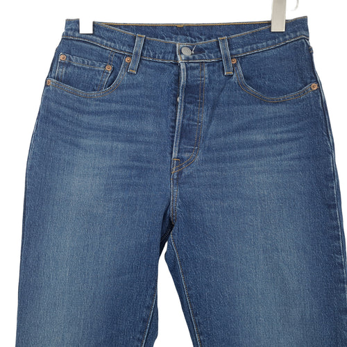 Vintage Levi's Jeans 501 Women Stretch Regular Straight Size W29 L28, back view, image 2 of 12