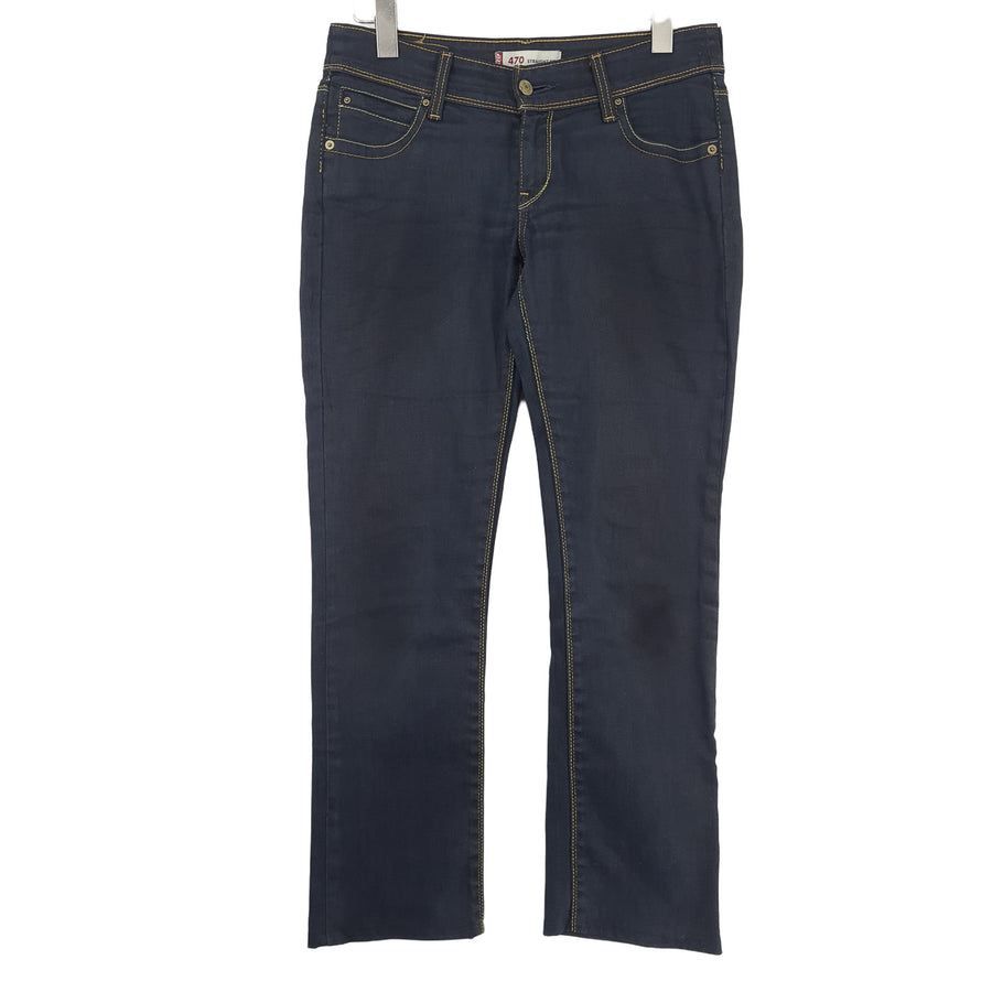 Vintage Levi's jean 470 droit Fit Femme stretch classique taille W30 L30