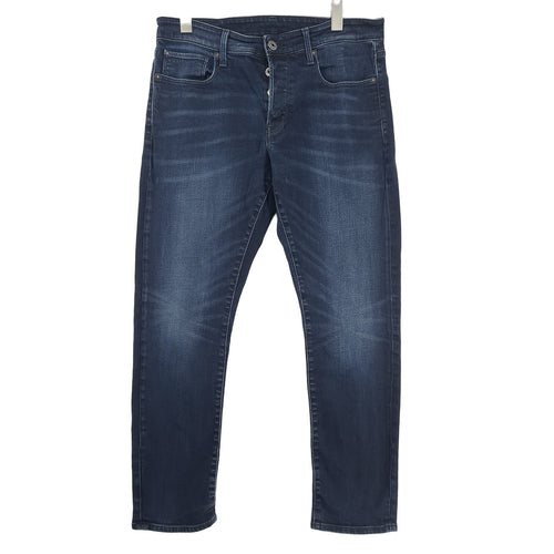 Vintage G-Star Jeans 3301 Straight Tapered Men Stretch Regular Size W32 L30, front view, image 1 of 9