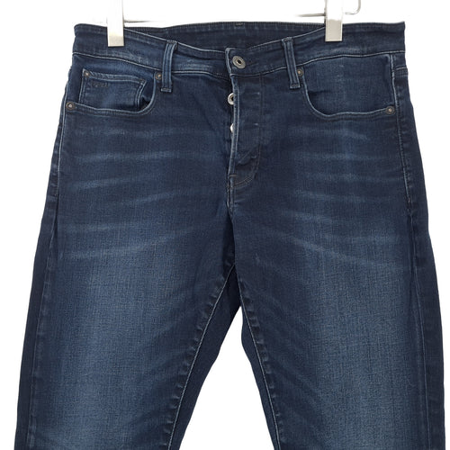 Vintage G-Star Jeans 3301 Straight Tapered Men Stretch Regular Size W32 L30, back view, image 2 of 9