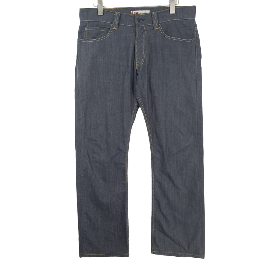 Vintage Levi's Jeans 506 Standard Herren Stretch Regular Fit Straight Leg Größe W34 L30