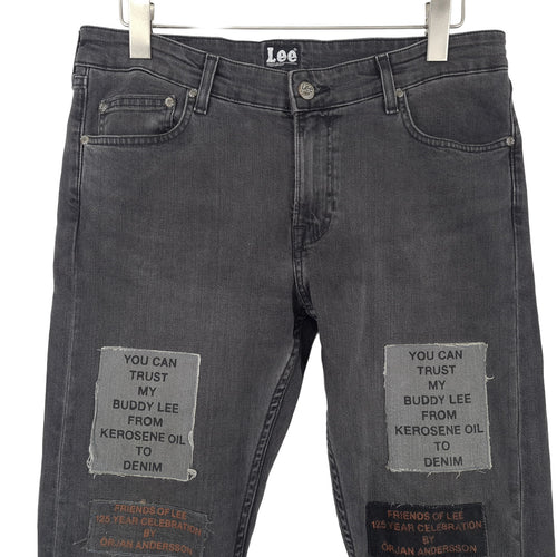 Vintage Lee Jeans All Gender Slim Men Stretch Straight Size W33 L32, back view, image 2 of 8