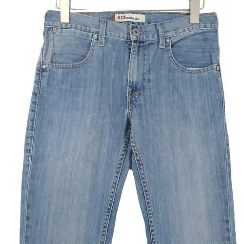 Levi's Jeans 513 Skinny Leg Men Slim Size W31 L35, back view, image 2 of 7