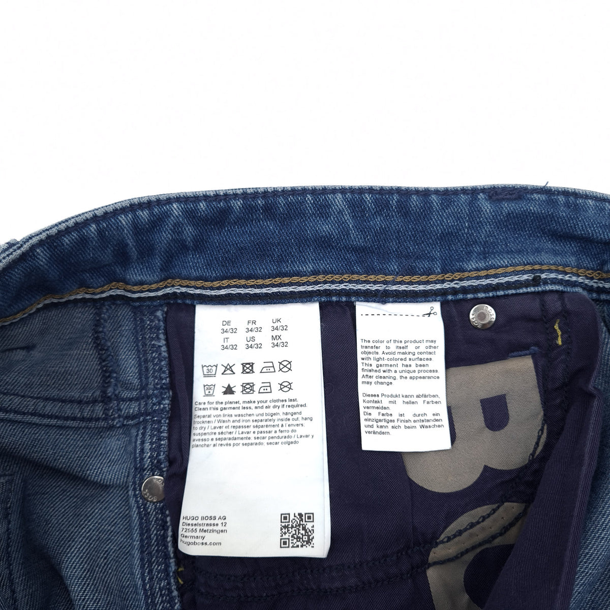 Hugo Boss Jeans Slim Men Stretch Straight Size W34 L32, detail view 6, image 8 of 9