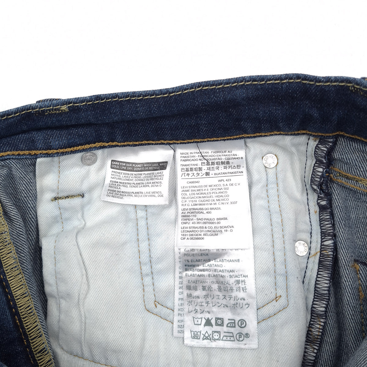 Levi's Jeans 511 Men Stretch Slim Straight Size W31 L34, detail view 5, image 7 of 9