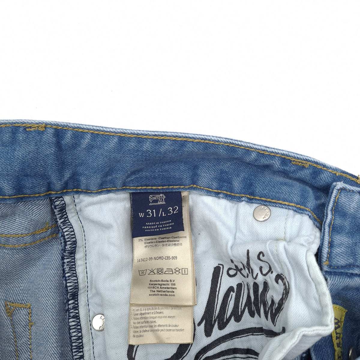 Scotch & Soda Jeans Ralston Men Stretch Slim Straight Size W31 L32, detail view 6, image 8 of 9