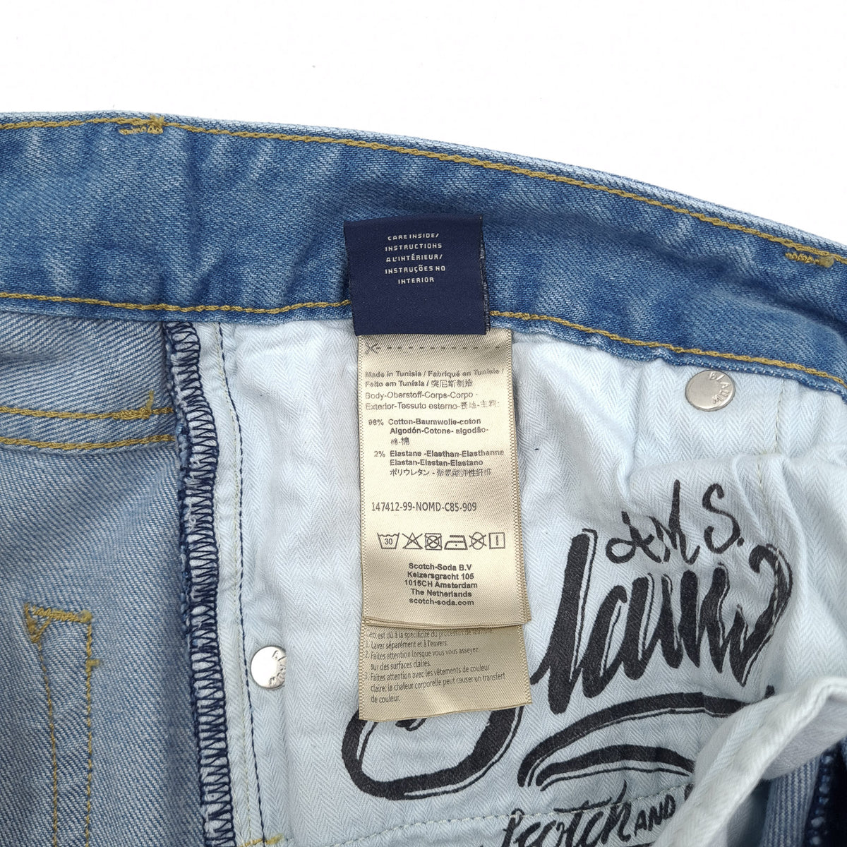 Scotch & Soda Jeans Ralston Men Stretch Slim Straight Size W31 L32, detail view 7, image 9 of 9