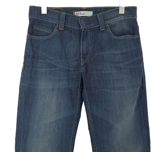 Vintage Levi's Jeans 511 Slim Men Stretch Straight Size W33 L34, back view, image 2 of 8