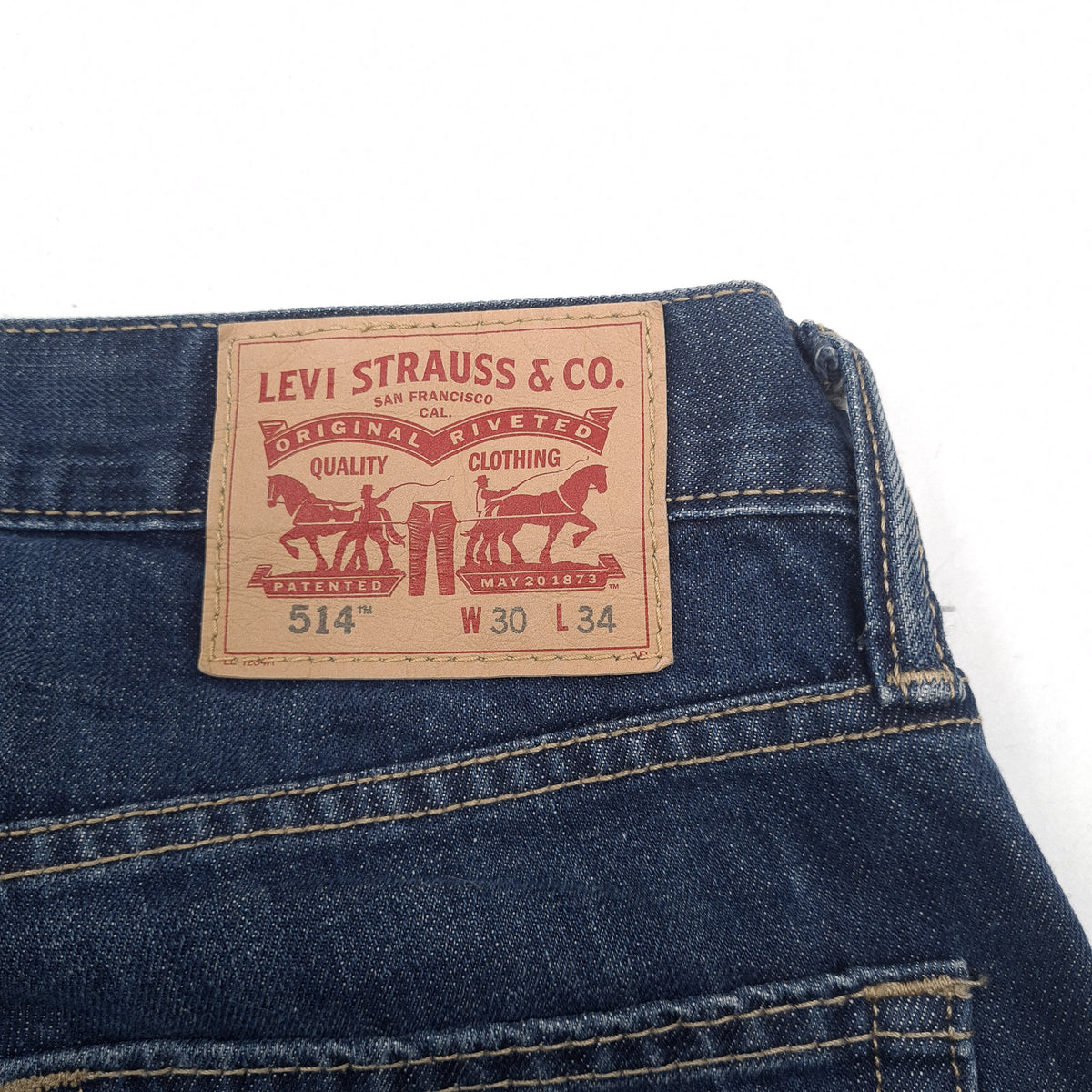 Vintage Levi's Jeans 514 Men Regular Straight Size W30 L30, detail view 3, image 5 of 9
