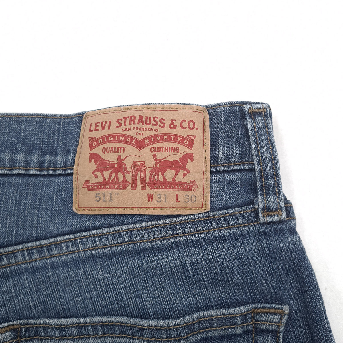 Levi's Jeans 511 Men Stretch Slim Straight Size W31 L30, detail view 3, image 5 of 9