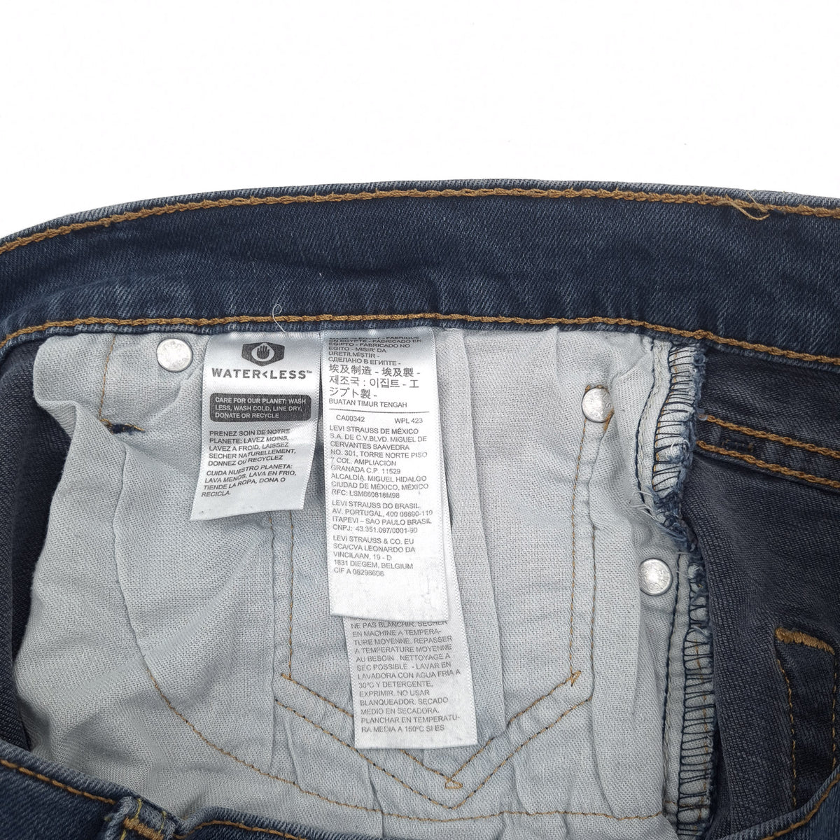 Vintage Levi's Jeans 512 Men Stretch Slim Tapered Size W34 L30, detail view 5, image 7 of 10