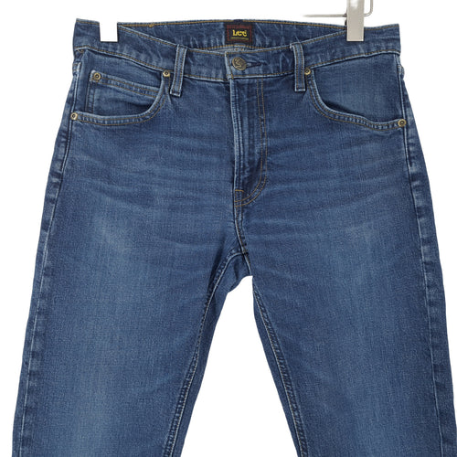 Vintage Lee Jeans Luke Men Stretch Slim Skinny Size W32 L30, back view, image 2 of 8