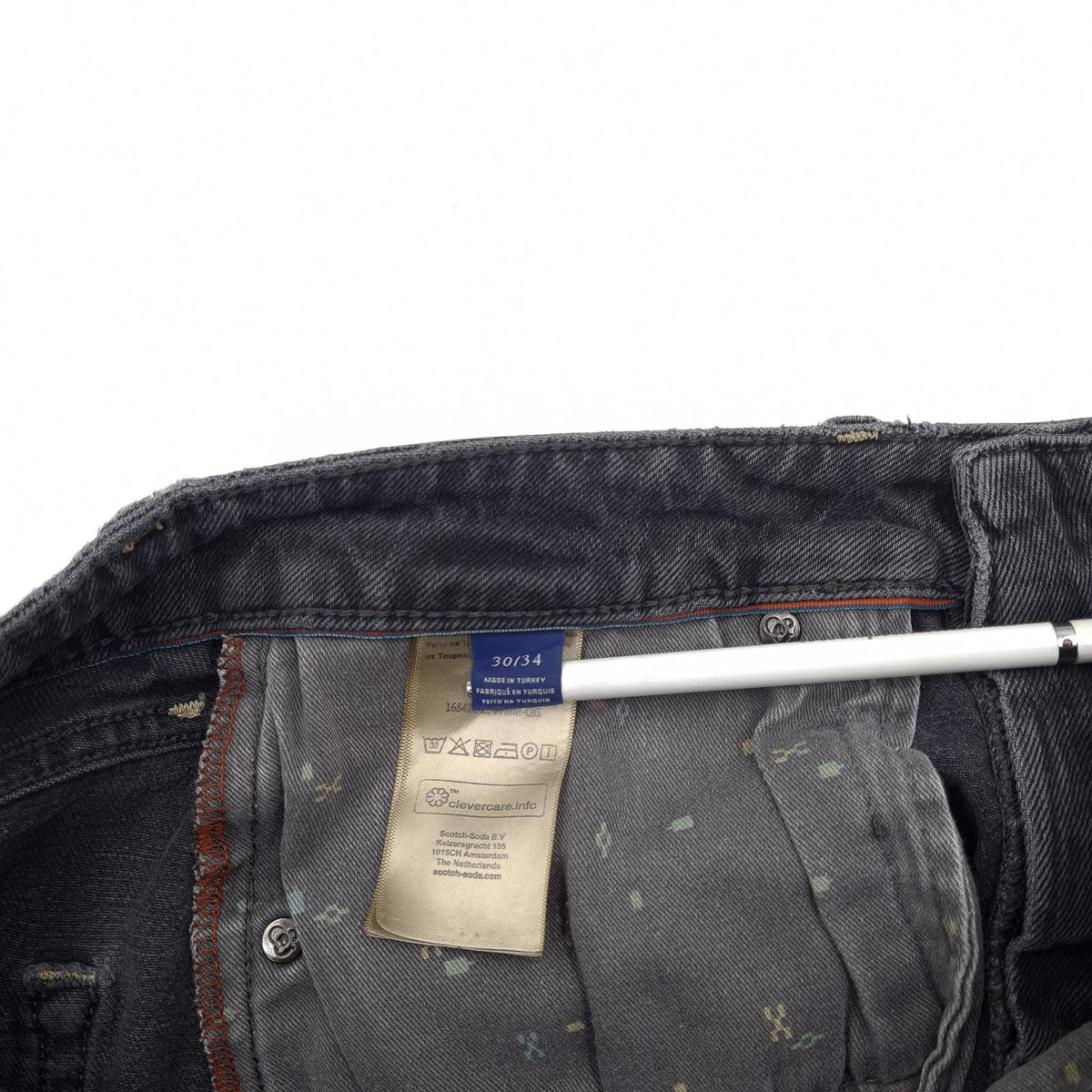 Scotch & Soda Jeans Ralston Men Stretch Slim Straight Size W30 L34, detail view 6, image 8 of 9