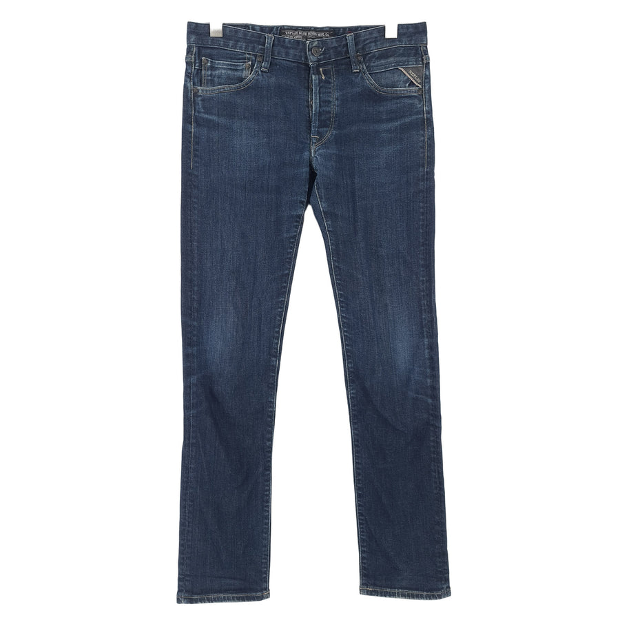 Replay Jeans Lenrick Herren Stretch Slim Straight Größe W30 L32