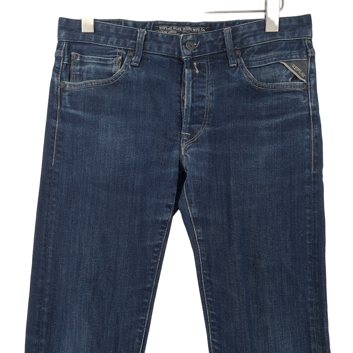 Replay Jeans Lenrick Men Stretch Slim Straight Size W30 L32, back view, image 2 of 8