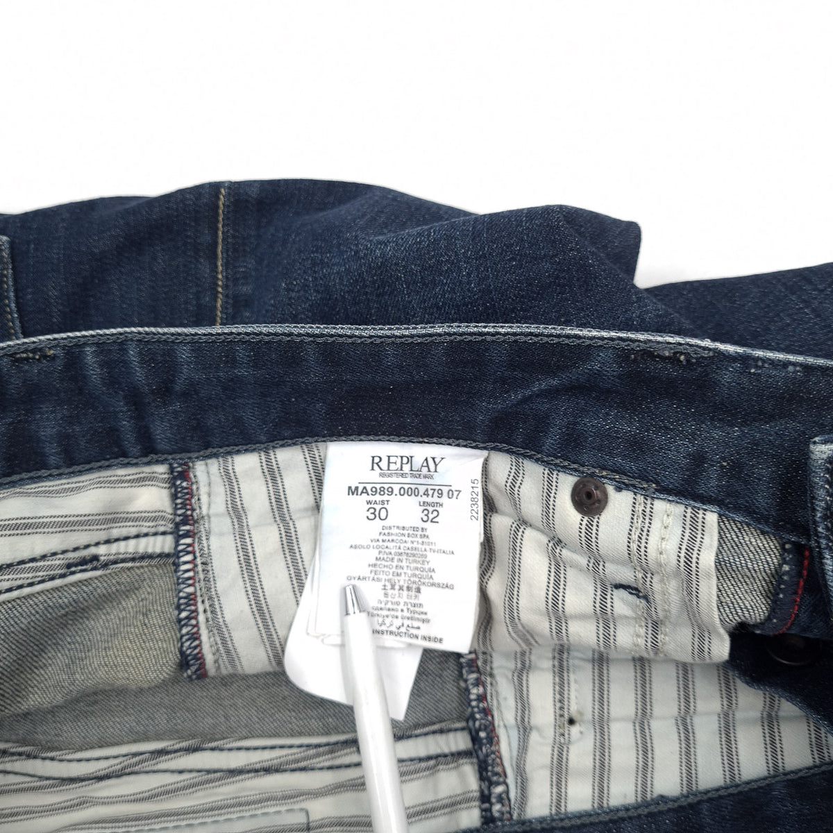 Replay Jeans Lenrick Men Stretch Slim Straight Size W30 L32, detail view 5, image 7 of 8