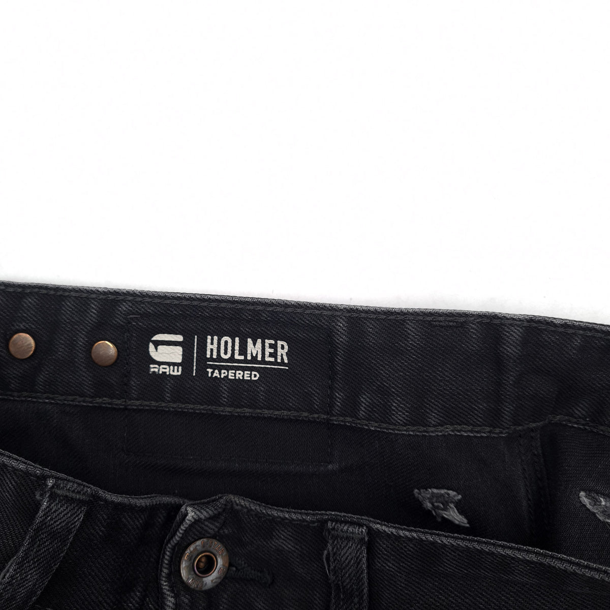 Vintage G-Star Jeans Holmer Tapered Men Stretch Regular Size W32 L32, detail view 3, image 5 of 9