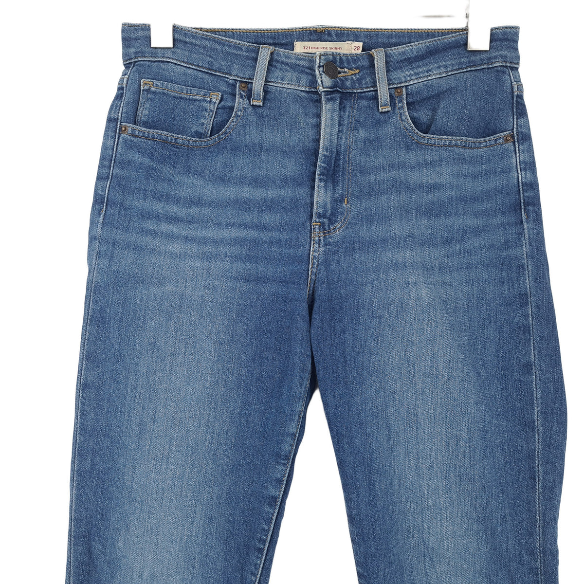 Levi's Jeans 721 High Rise Skinny Women Stretch Slim Size W28 L30, back view, image 2 of 10