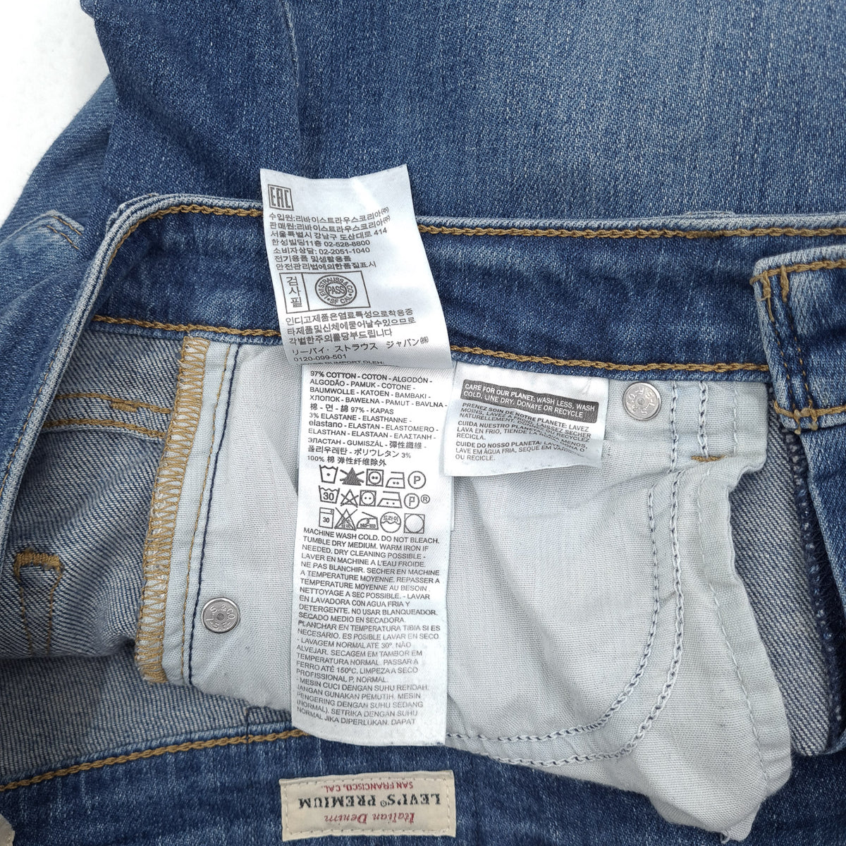 Levi's Jeans 721 High Rise Skinny Women Stretch Slim Size W28 L30, detail view 7, image 9 of 10