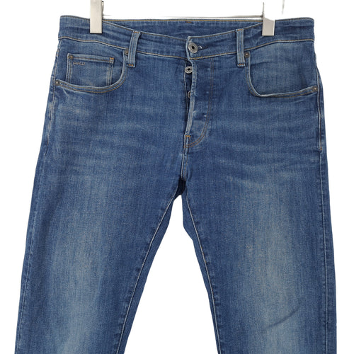 Vintage G-Star Jeans 3301 Slim Men Stretch Straight Size W34 L34, back view, image 2 of 9