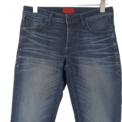 Vintage Jack & Jones Jeans Glenn Men Stretch Slim Skinny Size W32 L30, back view, image 2 of 10