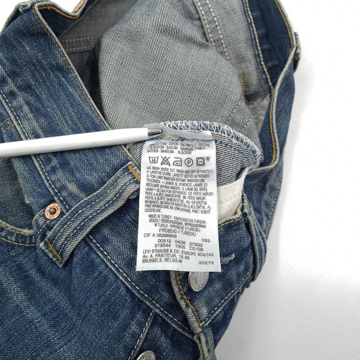 Vintage Levi's Jeans 512 Bootcut Men Regular Size W27 L32, detail view 6, image 8 of 8