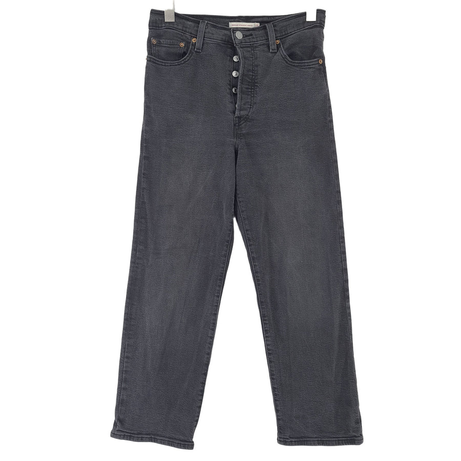 Vintage Levi's Jeans Ribcage Straight Ankle Women Stretch Size W28 L27