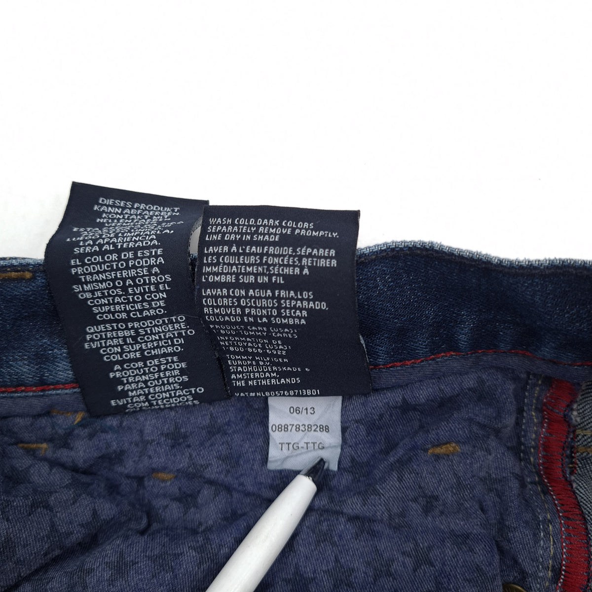 Vintage Tommy Hilfiger Jeans Men Stretch Regular Straight Size W32 L30, detail view 7, image 9 of 9
