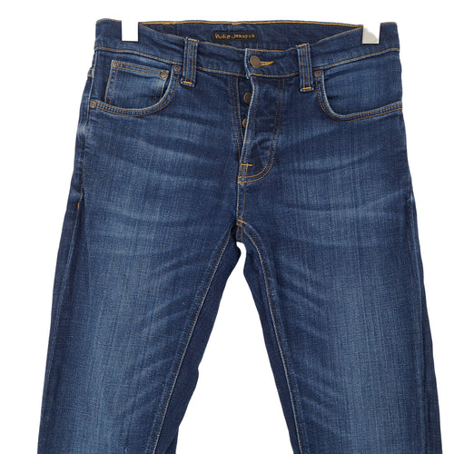 Nudie Jeans Grim Tim Men Stretch Slim Skinny Size W30 L32, back view, image 2 of 9