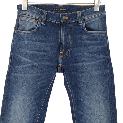 Nudie Jeans Thin Finn Men Stretch Slim Skinny Size W29 L30, back view, image 2 of 9