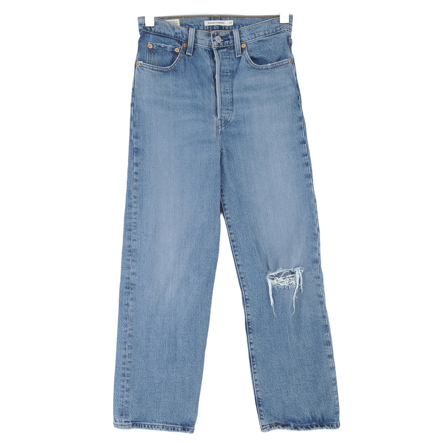 Vintage Levi's jean Ribcage droit Femme stretch classique taille W27 L27